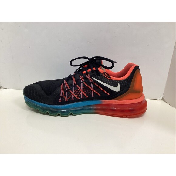 Nike air max 2015 black/bright crimson running shoes men’s 10.5 - Picture 2 of 11
